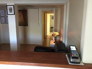 Waiting room with a HICAPS/Eftpos machine